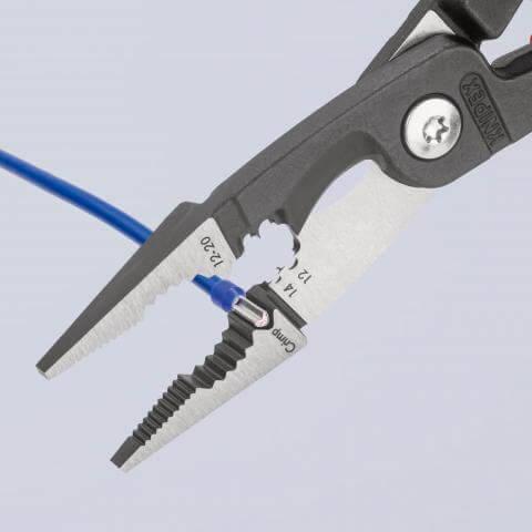 Main product image of 8-1/4" 6-in-1 Electrical Installation Pliers w/ Comfort Grip (12 and 14 AWG)