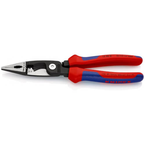 Main product image of 8-1/4" 6-in-1 Electrical Installation Pliers w/ Comfort Grip (12 and 14 AWG)
