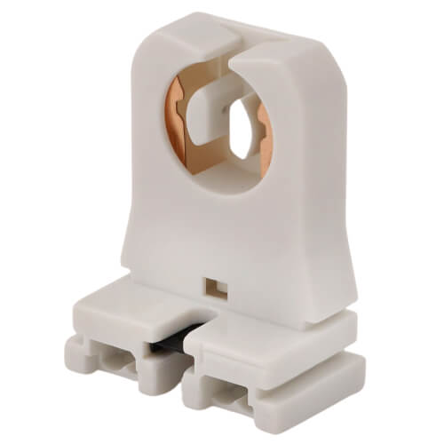 Main product image of Slide-On Fluorescent Lampholder for Medium Bi-Pin Lamps - White