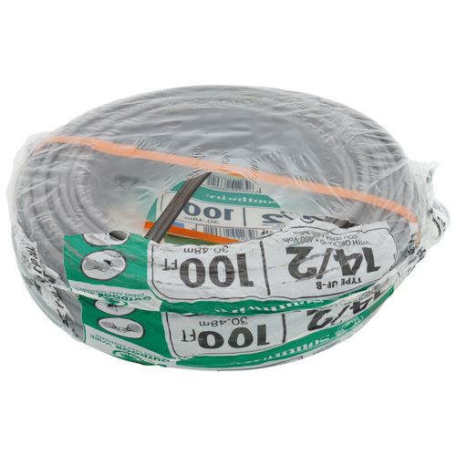 Main product image of 14/2 UF-B Copper Underground Feeder & Branch Circuit Cable w/ Ground Wire (100' Coil)