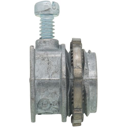 Main product image of 3/8" Zinc BX-Flex Straight Set Squeeze Connector