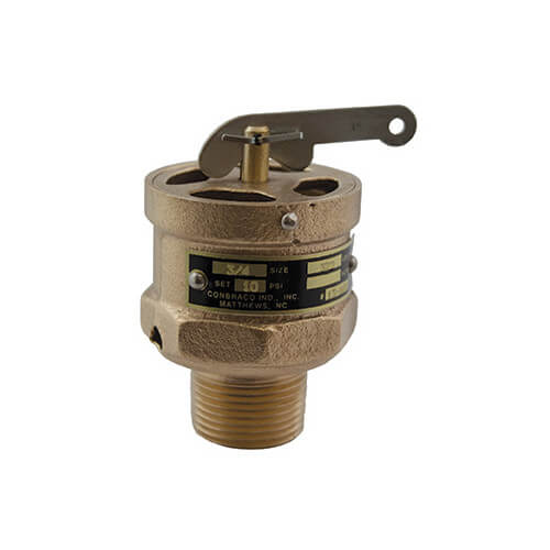 Main product image of 3/4" MNPT x Top RVS13 410 LBS/HR Low Pressure Steam Safety Relief Valve (15 psi)