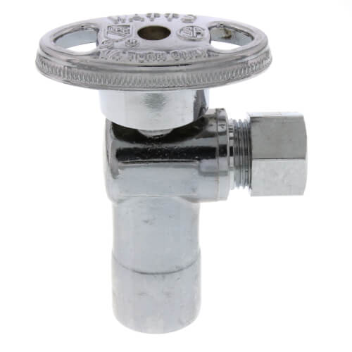 Main product image of 1/2" Nominal Sweat x 3/8" OD Compression Angle Stop Valve - LFBV892003, No Lead (Chrome)