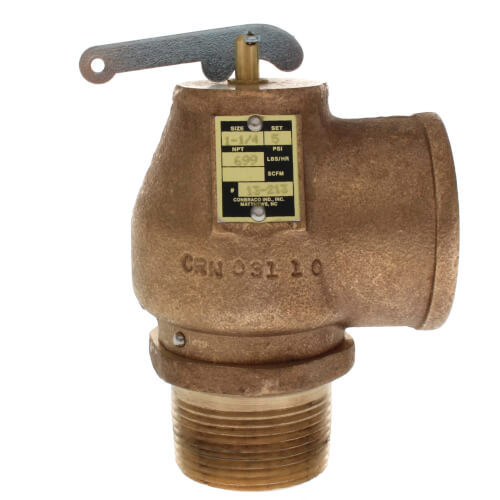Main product image of 1-1/4" MNPT x 1-1/2" FNPT RVS13 1200 LBS/HR Low Press Steam Safety Relief Valve (5 psi)