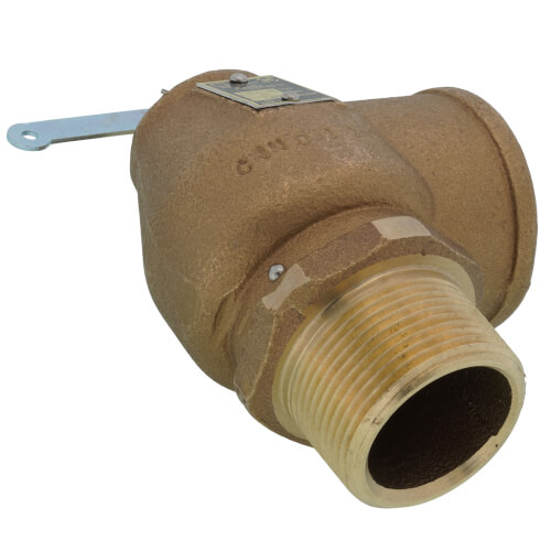 Main product image of 1-1/4" MNPT x 1-1/2" FNPT 1RVS13 1200 LBS/HR Low Pressure Steam Safety Valve (15 psi)