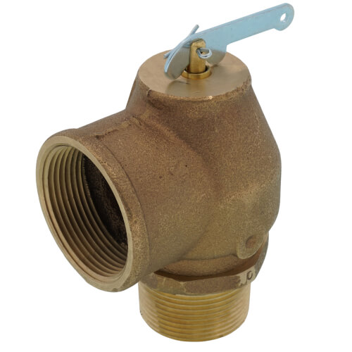 Main product image of 1-1/4" MNPT x 1-1/2" FNPT 1RVS13 1200 LBS/HR Low Pressure Steam Safety Valve (15 psi)