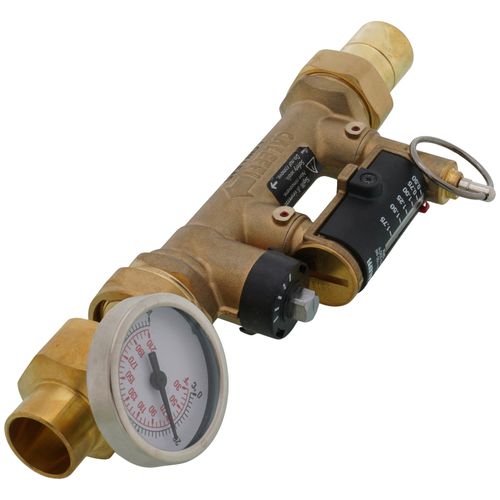 Main product image of 1/2" PEX Crimp QuickSetter Balancing Valve w/ Flow Meter, 0.5 to 1.75 GPM (Lead Free)