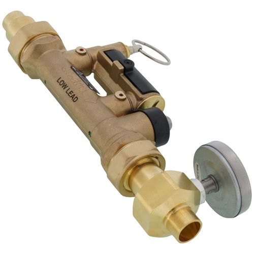 Main product image of 1/2" Sweat QuickSetter Balancing Valve w/ Flow Meter & Temp. Gauge - 0.5 to 1.75 GPM (Lead Free)