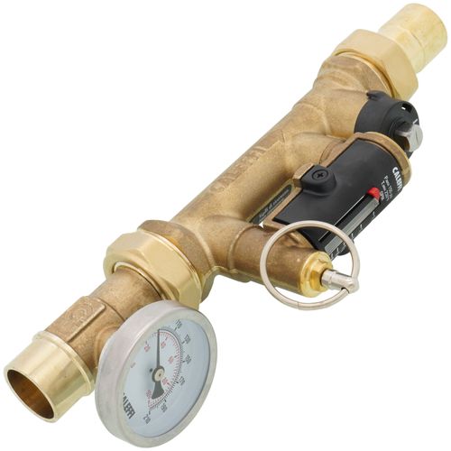 Main product image of 3/4" Sweat QuickSetter Balancing Valve w/ Flow Meter & Temp. Gauge - 0.5 to 1.75 GPM (Lead Free)
