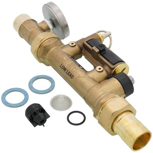 Main product image of 3/4" Sweat QuickSetter Balancing Valve w/ Flow Meter & Temp. Gauge - 0.5 to 1.75 GPM (Lead Free)