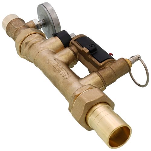 Main product image of 3/4" Sweat QuickSetter Balancing Valve w/ Flow Meter & Temp. Gauge - 2.0 to 7.0 GPM (Lead Free)