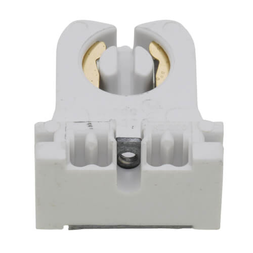 Main product image of Fluorescent Lampholder, Medium Base, Captive Nut Screws Packed Bulk, Low Profile - White (660W)