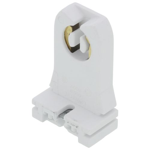 Main product image of Fluorescent Lampholder, Medium Base, Captive Nut Screws Packed Bulk, Tall Profile - White (660W)
