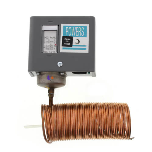 134 Electric Freeze Stat w/ Manual Reset, 15/55F, DPST