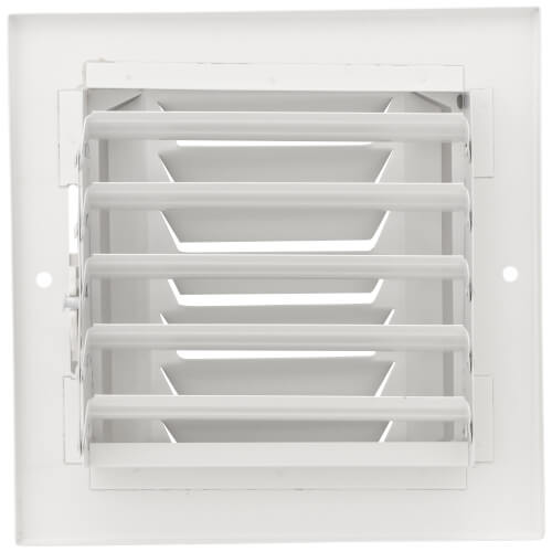 Main product image of 6" x 6" (Wall Opening Size) Three-Way White Sidewall/Ceiling Register (303 Series)