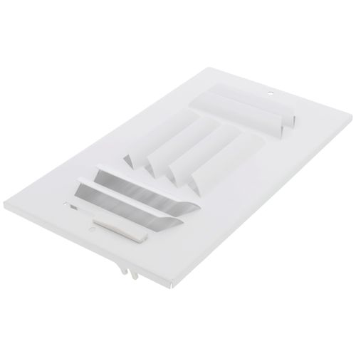 Main product image of 8" x 4" (Wall Opening Size) Three-Way White Sidewall/Ceiling Register (303 Series)