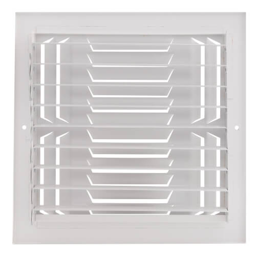 Main product image of 10" x 10" (Wall Opening Size) Three-Way White Sidewall/Ceiling Register (303 Series)