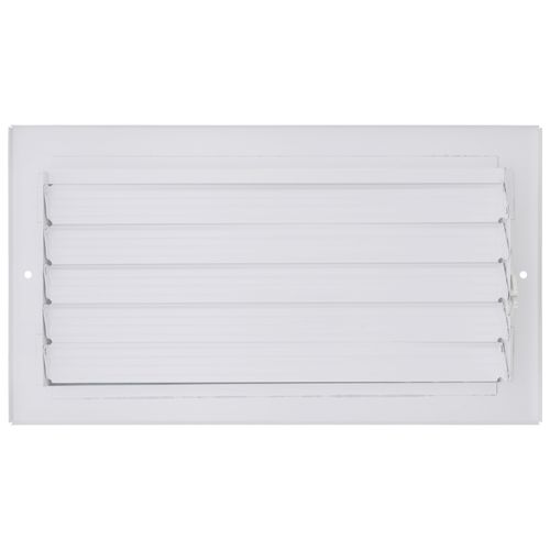 Main product image of 12" x 6" (Wall Opening Size) Three-Way White Sidewall/Ceiling Register (303 Series)