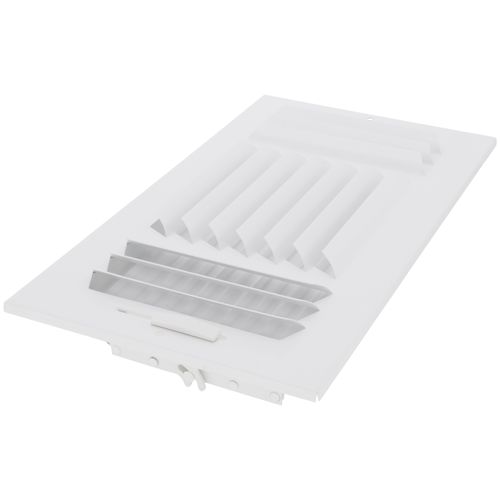 Main product image of 12" x 6" (Wall Opening Size) Three-Way White Sidewall/Ceiling Register (303 Series)