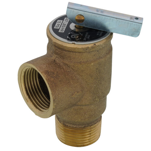 Main product image of 3/4" MNPT x 3/4" FNPT RVS13 407 LBS/HR Low Pressure Steam Safety Valve (15 psi)