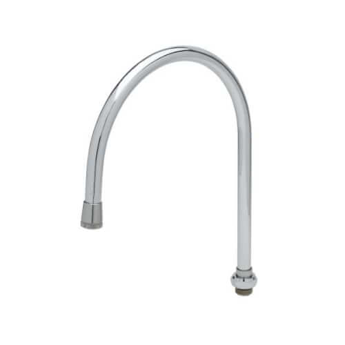 Main product image of 12-1/16" Swivel Gooseneck Nozzle w/ Stream Regulator Outlet, 8-3/4" Spread & 5-9/16" Clearance, 135X