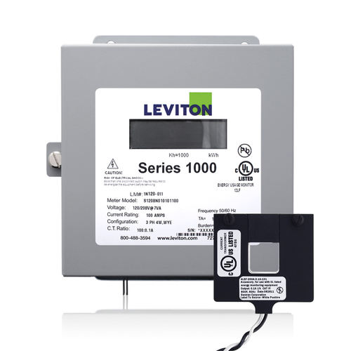 Main product image of Submeter, Indoor, 120v, 1 Phase 2 Wire, Max 400a, 1 Split Core Current Transformer, Electric Meter Kit