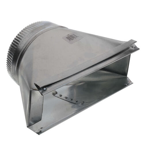 Main product image of 6" Galvanized Transition (3-1/4" x 10" Round)
