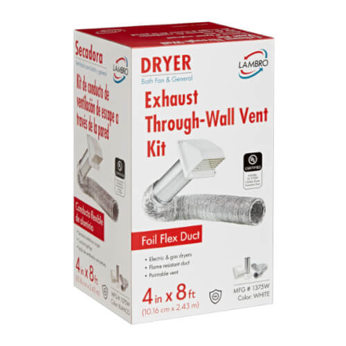 1375W Lambro Industries 1375W 4" x 8 Ft. Flexible Laminated