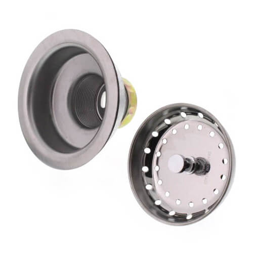 Main product image of 14 Series Grid Style Cup Strainer w/ Shallow Locking Cup & Neoprene Stopper (Stainless Steel)