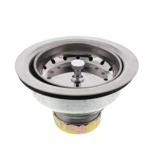 Main product image of 14 Series Grid Style Cup Strainer w/ Shallow Locking Cup & Neoprene Stopper (Stainless Steel)