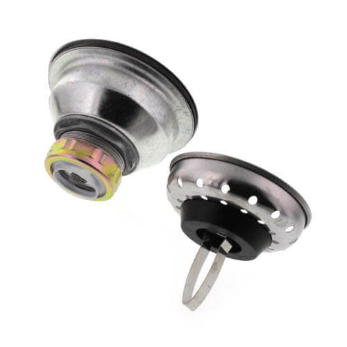 Main product image of 14 Series Grid Style Cup Strainer w/ Shallow Locking Cup & Neoprene Stopper (Stainless Steel)