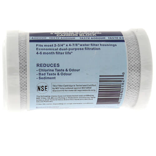 Main product image of 5 Micron 4-7/8" Carbon Block Cartridge