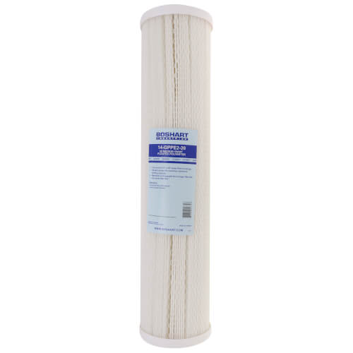 Main product image of 20 Micron 20" Giant Pleated Polyester Sediment Cartridge