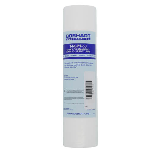 Main product image of 50 Micron 10" Standard Spun Poly Sediment Cartridge
