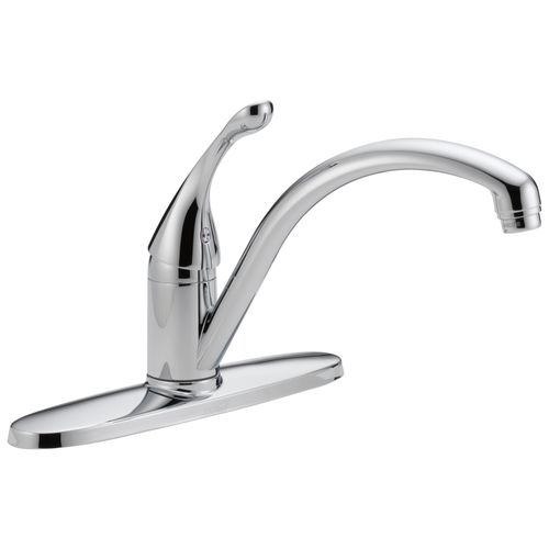 Main product image of Collins Single Handle Kitchen Faucet (Chrome), 140-WE-DST