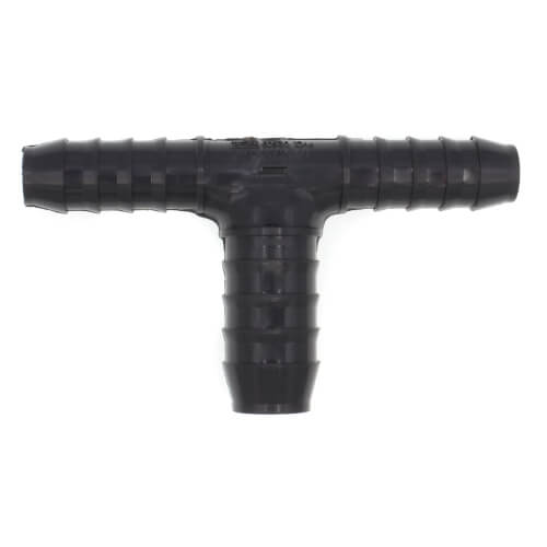 1401074 1401074 1/2" x 1/2" x 3/4" PVC Barbed Insert Reducing Tee