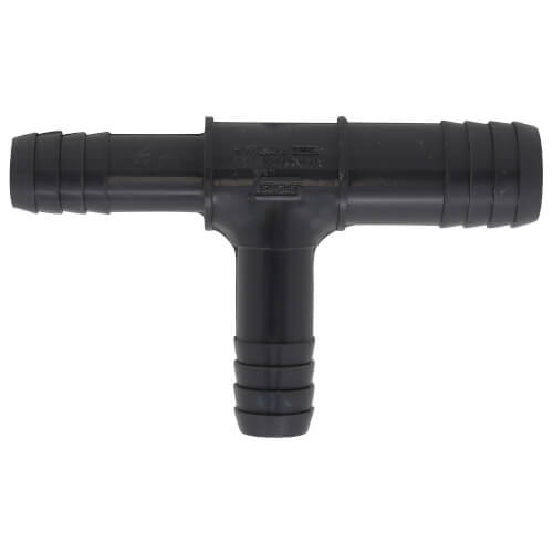 Main product image of 3/4" x 1/2" x 1/2" PVC Barbed Insert Reducing Tee (Insert x Insert x Insert)