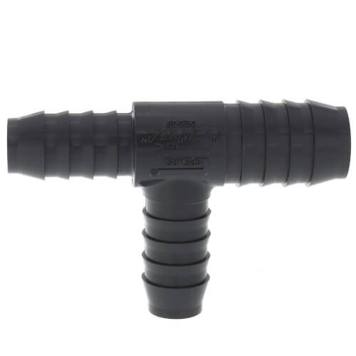 Main product image of 1" x 3/4" x 3/4" PVC Barbed Insert Reducing Tee (Insert x Insert x Insert)
