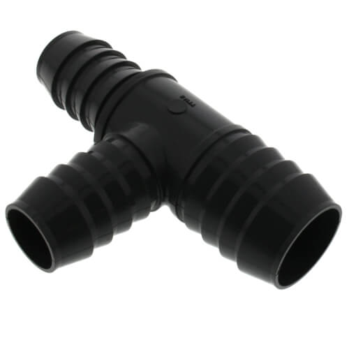 Main product image of 1-1/4" x 1" x 1" PVC Barbed Insert Reducing Tee (Insert x Insert x Insert)