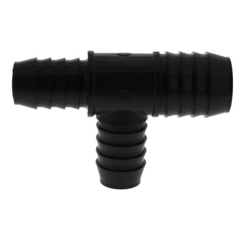 Main product image of 1-1/4" x 1" x 1" PVC Barbed Insert Reducing Tee (Insert x Insert x Insert)