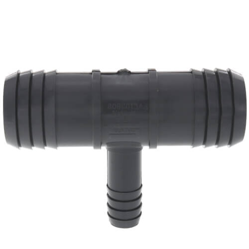 Main product image of 1-1/4" x 1-1/4" x 1/2" PVC Barbed Insert Reducing Tee (Insert x Insert x Insert)