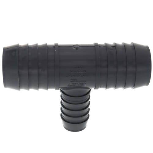 Main product image of 1-1/2" x 1-1/2" x 1" PVC Barbed Insert Reducing Tee (Insert x Insert x Insert)