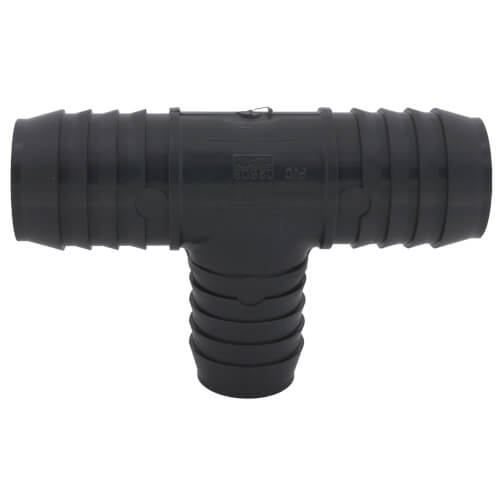 Main product image of 1-1/2" x 1-1/2" x 1-1/4" PVC Barbed Insert Reducing Tee (Insert x Insert x Insert)