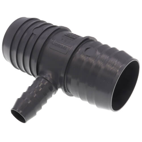 Main product image of 2" x 2" x 3/4" PVC Barbed Insert Reducing Tee (Insert x Insert x Insert)