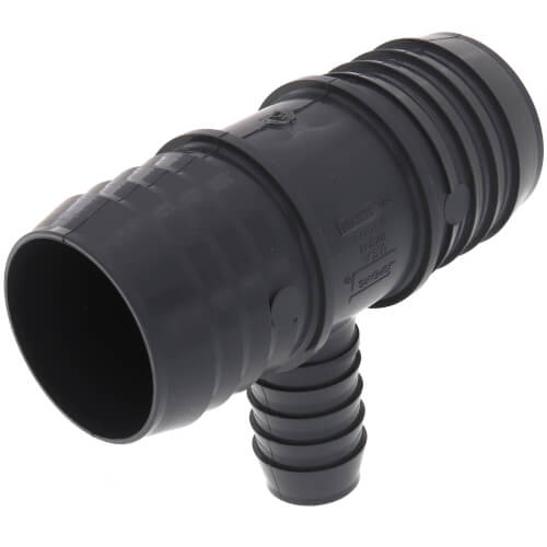 1401249 1401249 2" x 2" x 1" PVC Barbed Insert Reducing Tee