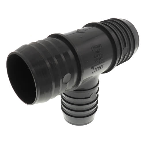 Main product image of 2" x 2" x 1-1/2" PVC Barbed Insert Reducing Tee (Insert x Insert x Insert)