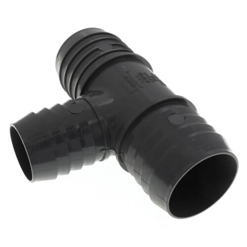 Main product image of 2" x 2" x 1-1/2" PVC Barbed Insert Reducing Tee (Insert x Insert x Insert)