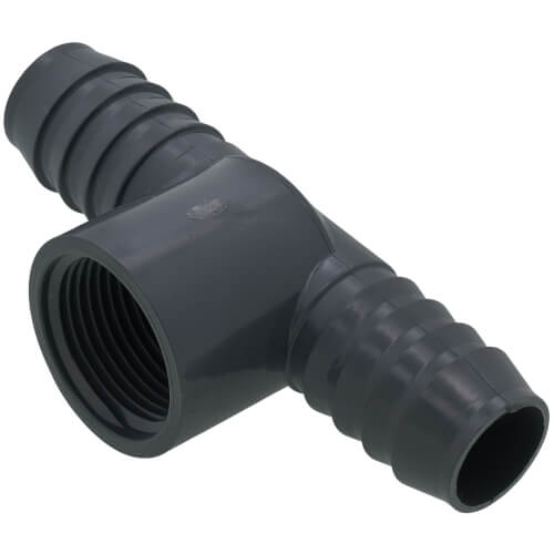 Main product image of 1" Barbed PVC Tee (Insert x Insert x FIPT)