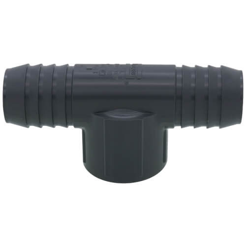 1402012 1402012 11/4" Barbed PVC Tee (Insert x Insert x FIPT)