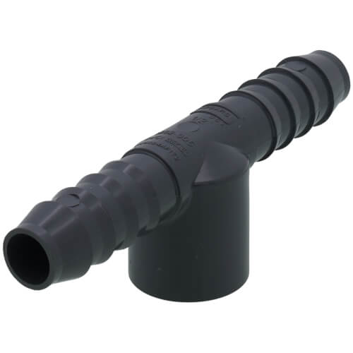 Main product image of 1-1/2" Barbed PVC Tee (Insert x Insert x FIPT)